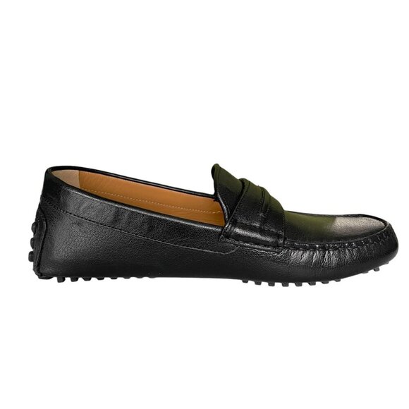 Gucci Mens Black Leather Quentin Moccasin, 752621, Gucci Size UK 6, 6+, 7 - Picture 7 of 13